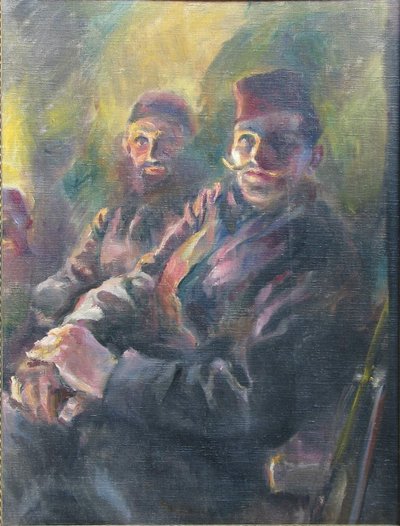 Men with Fez Riding to the Front by Ivan Vavpotic